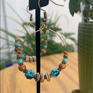 Beaded boho earrings